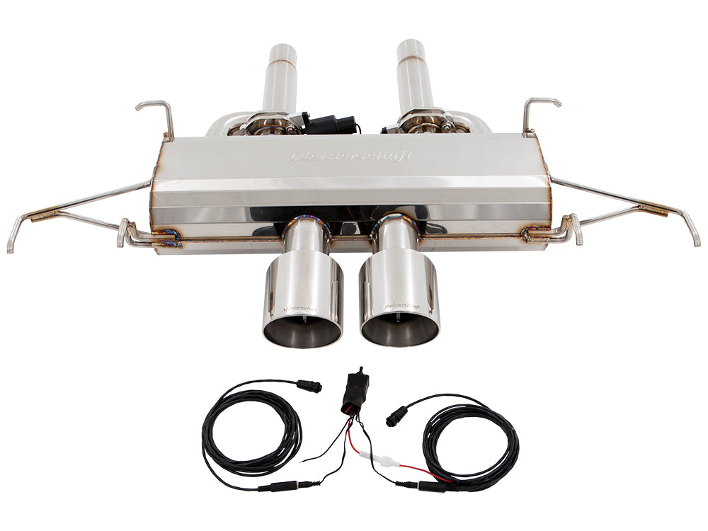 Premium exhaust system for 2011-2015 Cadillac CTS-V Coupe, featuring stainless steel construction and electronic valve control.