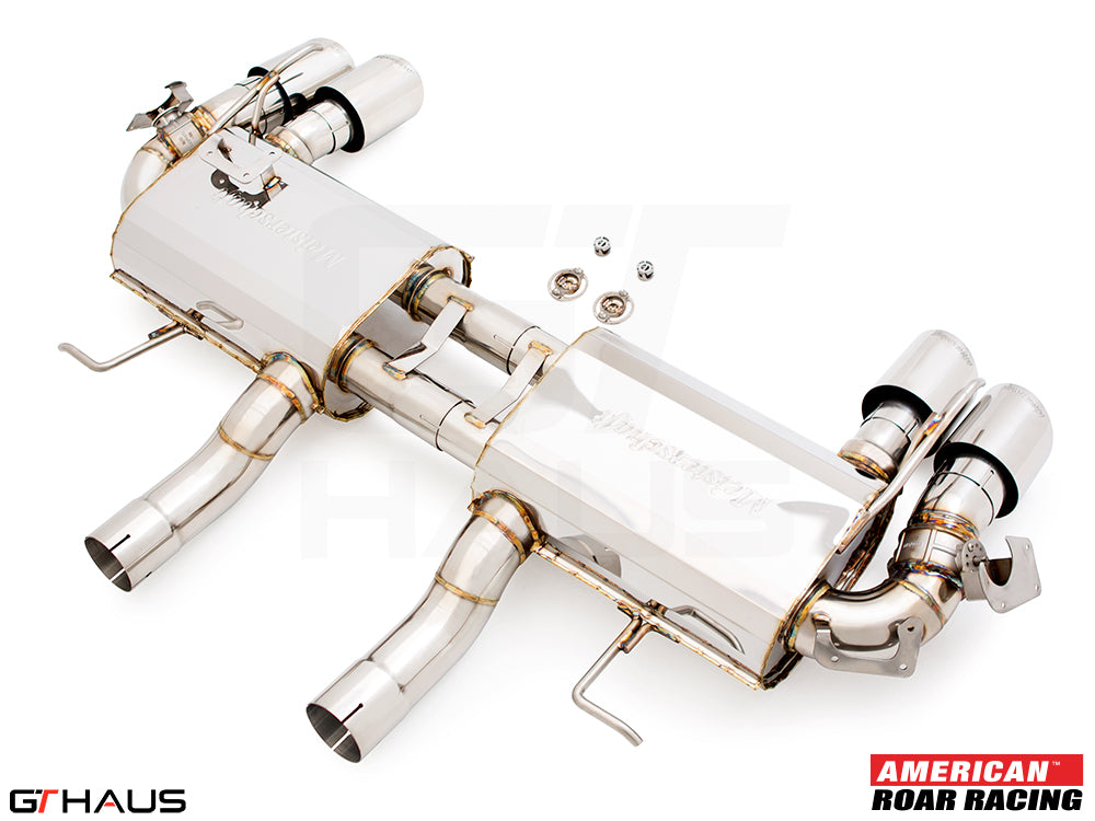 Premium exhaust system for 2017+ Chevrolet Camaro ZL1, featuring stainless steel construction and enhanced performance.