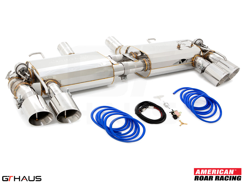 Premium performance exhaust system for 2017+ Chevrolet Camaro ZL1 featuring stainless steel construction and electronic valve control.