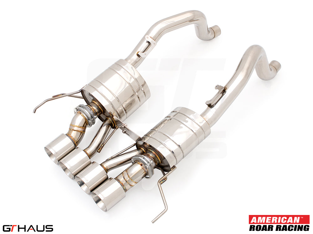 Premium performance exhaust system for 2015-2019 Chevrolet Corvette C7 Z06 V8, featuring stainless steel construction.