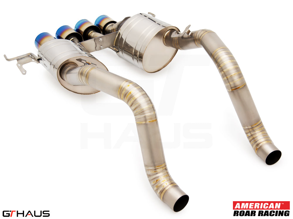 Premium exhaust system for 2015-2019 Chevrolet Corvette C7 Z06 V8, featuring stainless steel construction and performance design.
