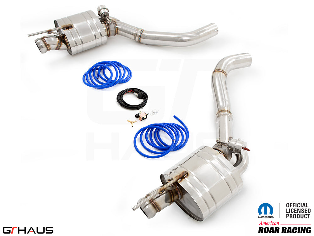 Premium performance exhaust system for 2015+ Dodge Challenger SRT8, Scat-pack, and Hellcat 707 models.