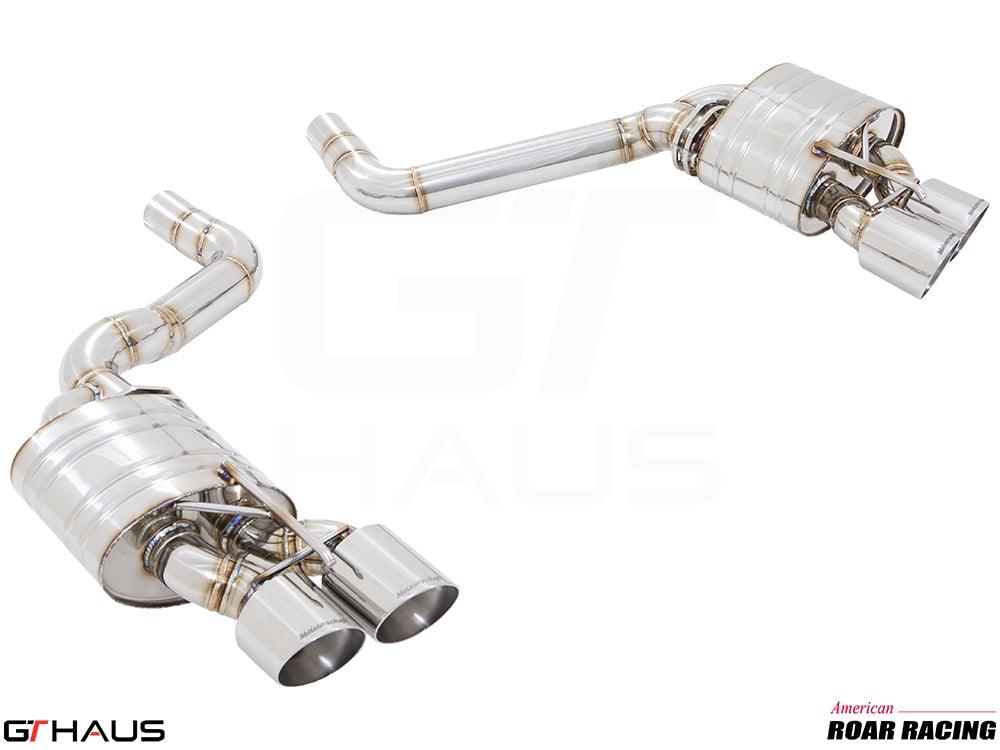 Premium performance exhaust system for Dodge Challenger SRT8, Scat-pack, and Hellcat 707, featuring stainless steel construction.