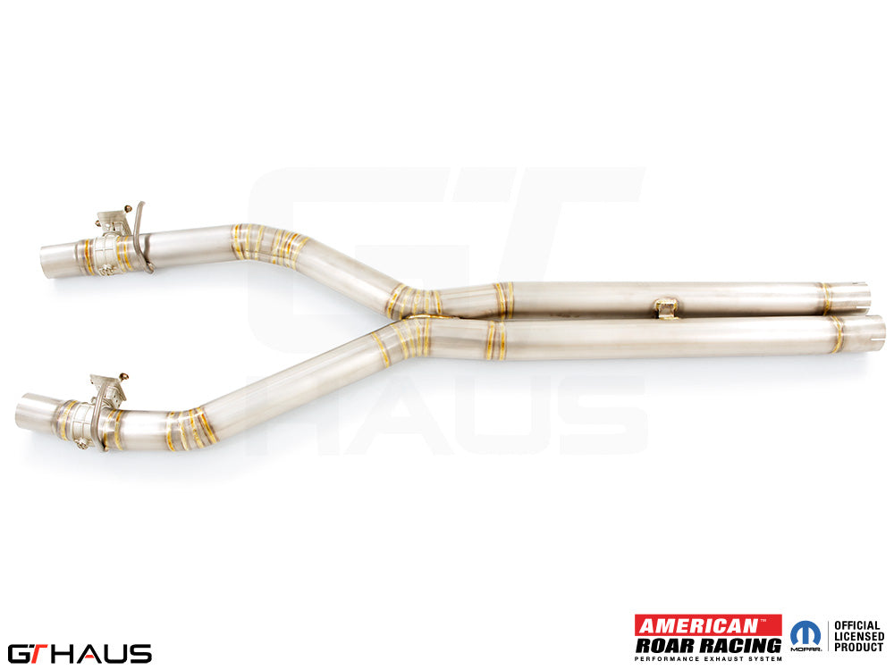 High-performance catback X-pipe for 2015+ Dodge Charger SRT8, Scat-pack, Hellcat 707, and Redeye models.