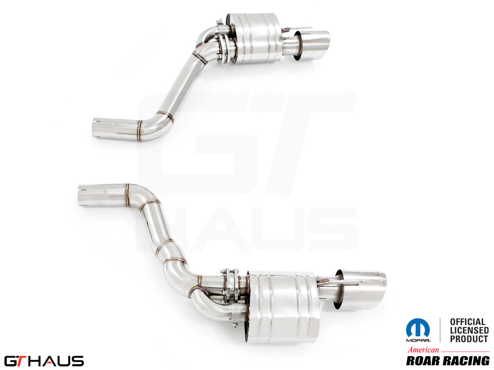 Premium performance exhaust system for Dodge Charger SRT8, Scat-pack, Hellcat 707, and Redeye (2015+). T304 stainless steel.