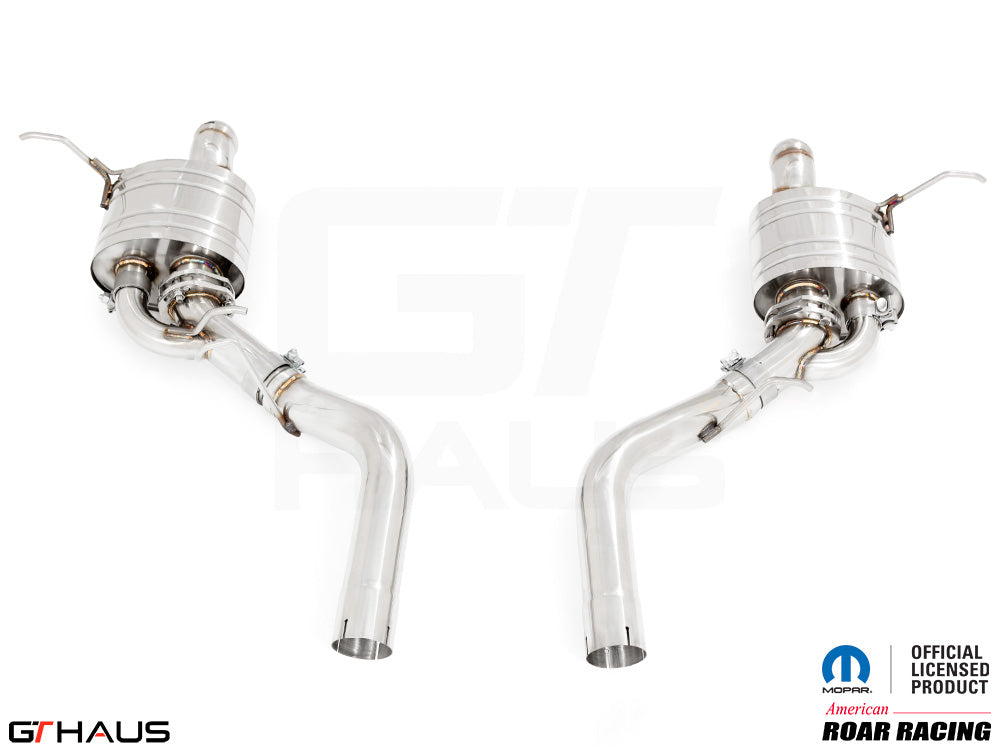 Premium performance exhaust system for 2021+ Dodge Durango Hellcat, featuring stainless steel construction and enhanced sound.