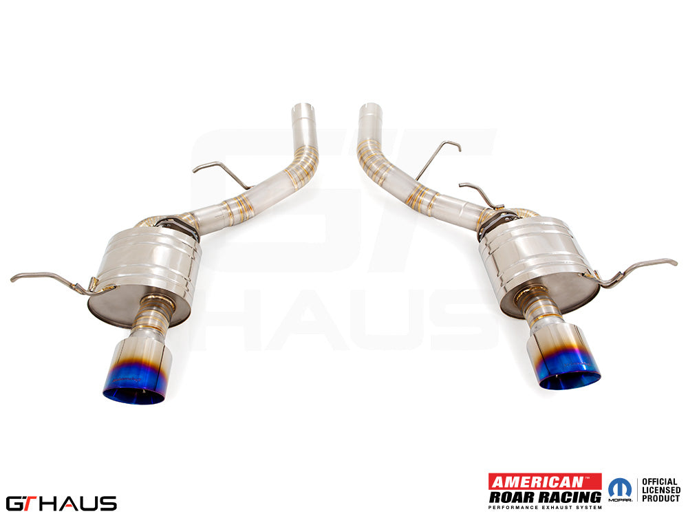 Premium performance exhaust system for 2021+ Dodge Durango Hellcat with 6.2L SC HEMI V8, featuring stainless steel construction.