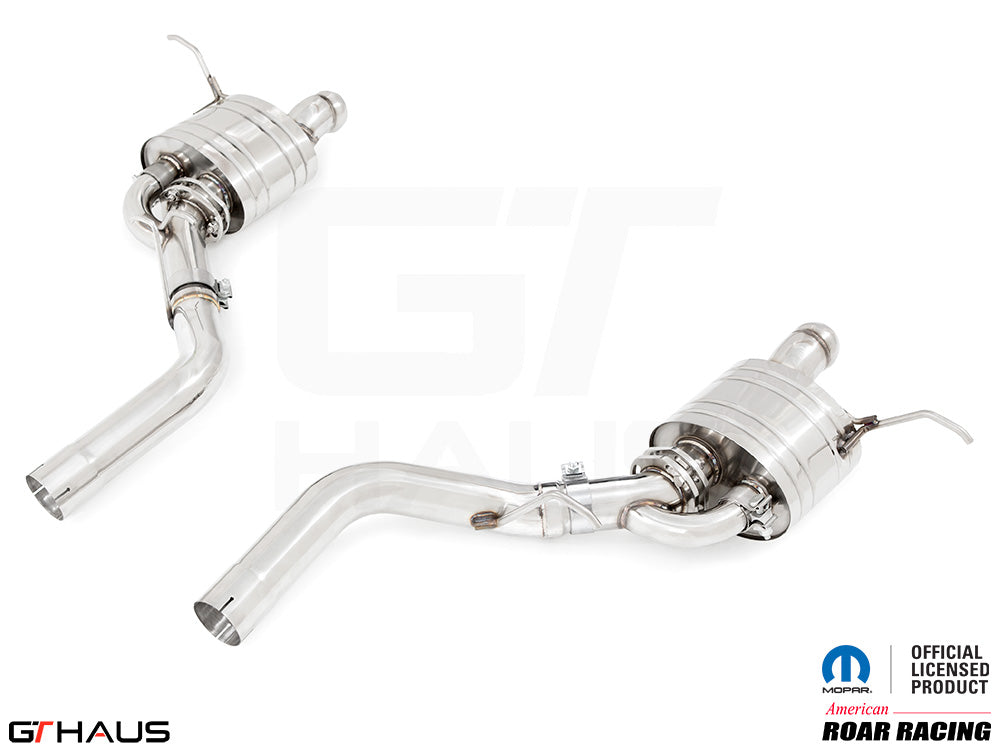 Premium stainless steel exhaust system for 2012+ Dodge Durango R/T with 5.7 HEMI V8, enhancing performance and sound.