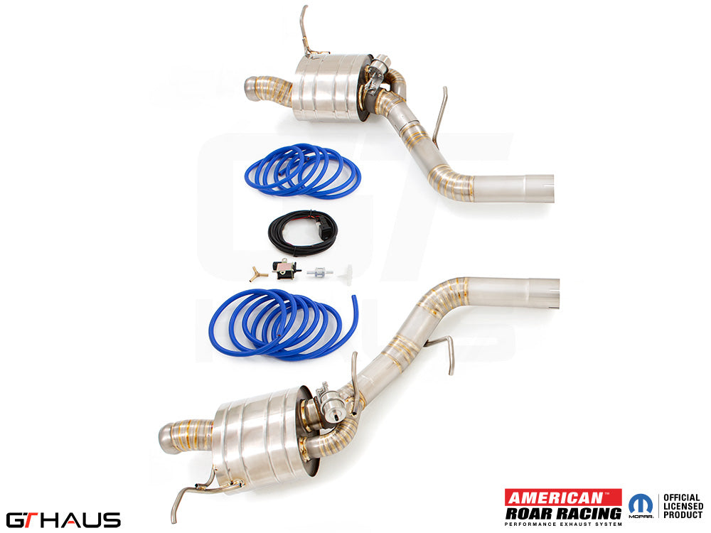 Premium performance exhaust system for 2017+ Dodge Durango SRT8 featuring stainless steel construction and electronic valve control.