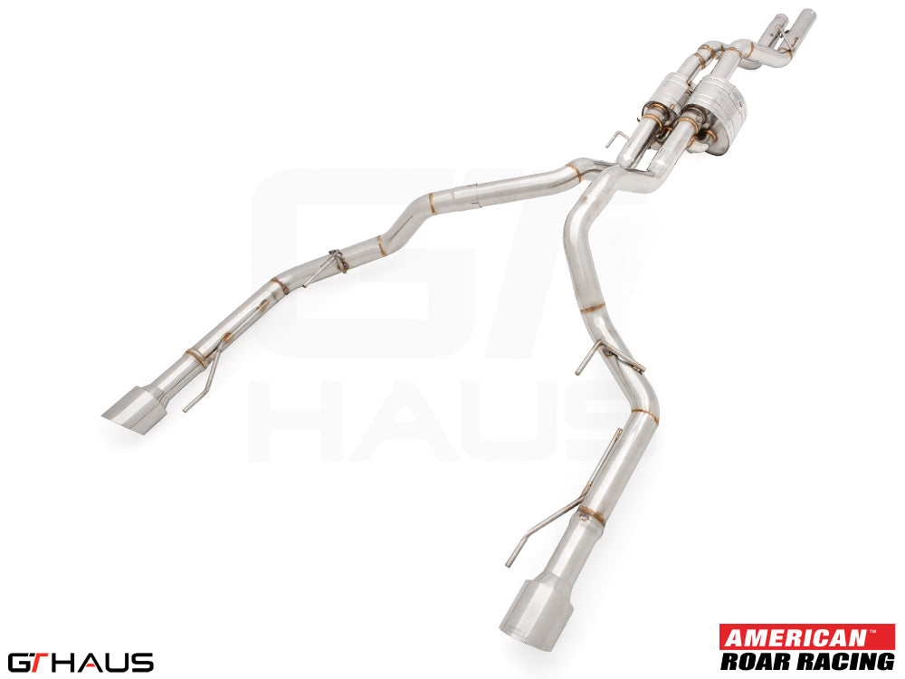 Premium performance exhaust system for 2023+ Ford F-150 Raptor R, featuring stainless steel construction and enhanced sound.