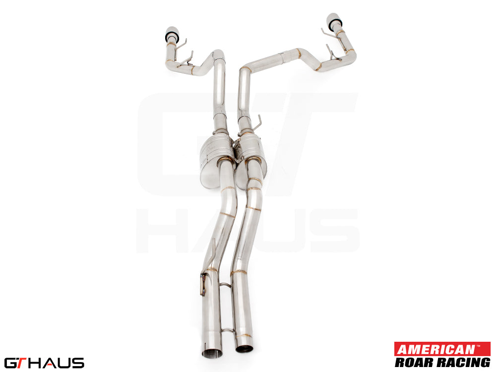 Premium stainless steel exhaust system for 2023+ Ford F-150 Raptor R, enhancing performance and sound quality.