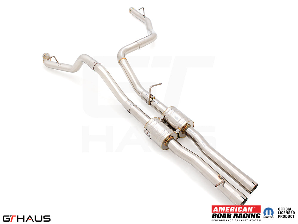 Premium stainless steel exhaust system for RAM RHO (V6T) 2025+, enhancing performance and sound.