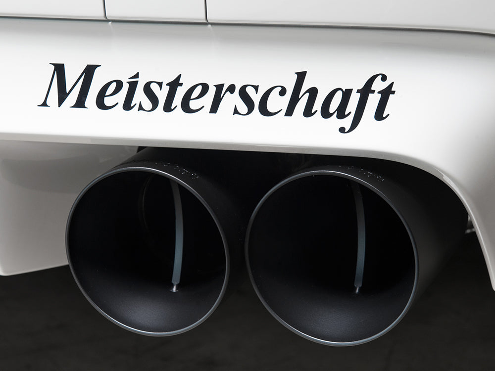 Meisterschaft decal set with transparent background, designed for automotive enthusiasts and performance vehicles.