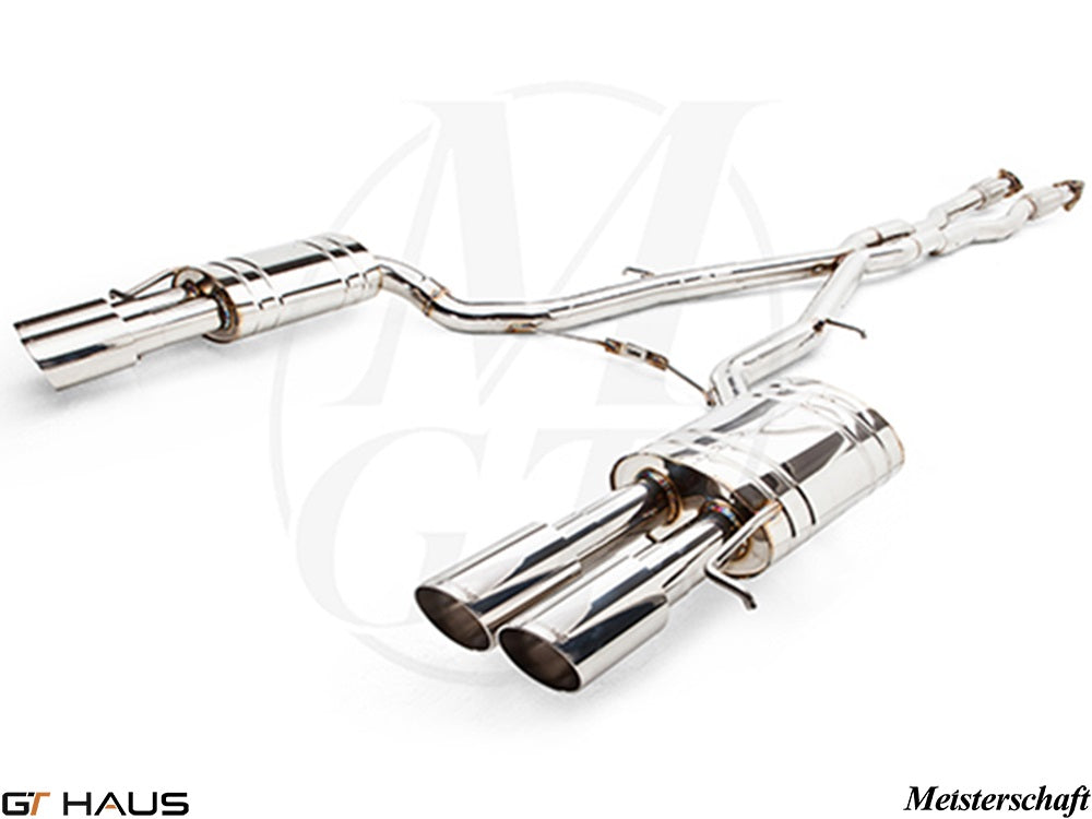 Premium exhaust system for Audi A8/S8 D3 featuring a 5.2L V10 Quattro, crafted for enhanced performance and sound.
