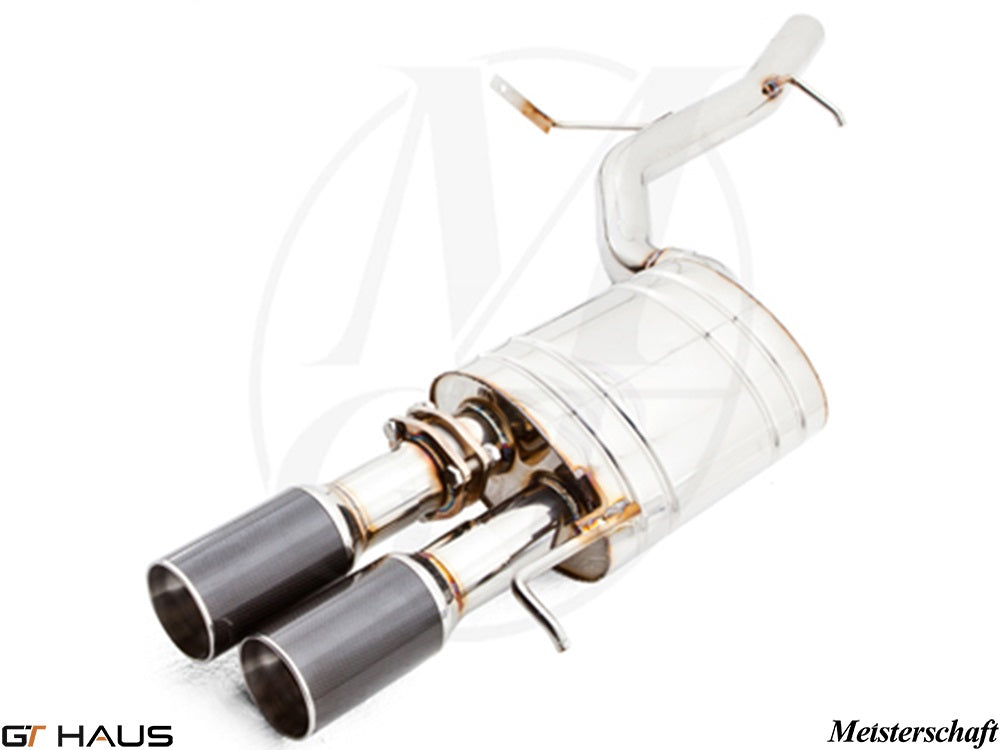 Premium exhaust system for Audi A8/S8 D3 W12 6.0L Quattro, featuring polished tips and advanced valve control.