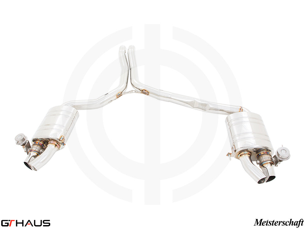 Premium exhaust system for Audi RS5 Coupe V8 (2013-2017) featuring stainless steel construction and electronic valve control.