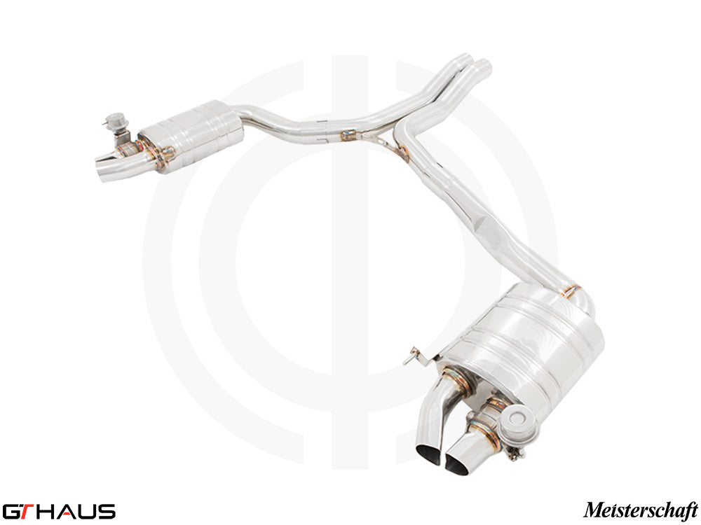 Premium exhaust system for Audi RS5 Coupe V8 (2013-2017) featuring stainless steel construction and electronic valve control.