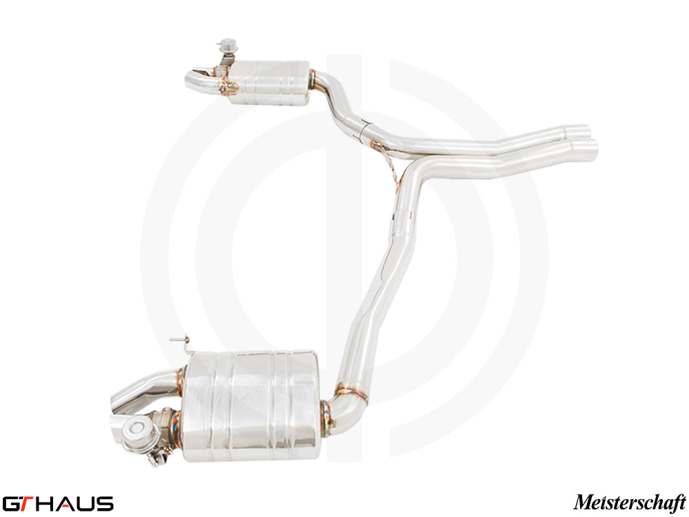 Premium exhaust system for Audi RS5 Coupe V8 (2013-2017) featuring stainless steel construction and electronic valve control.