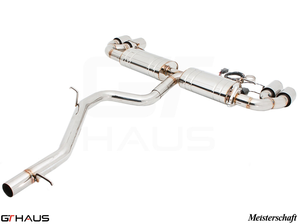 Premium Meisterschaft exhaust system for Audi TT MK II 2.0T, designed for enhanced performance and sound.