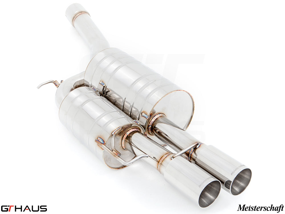 Premium stainless steel exhaust system for BMW E60/61 5 Series 545i, enhancing performance and sound.