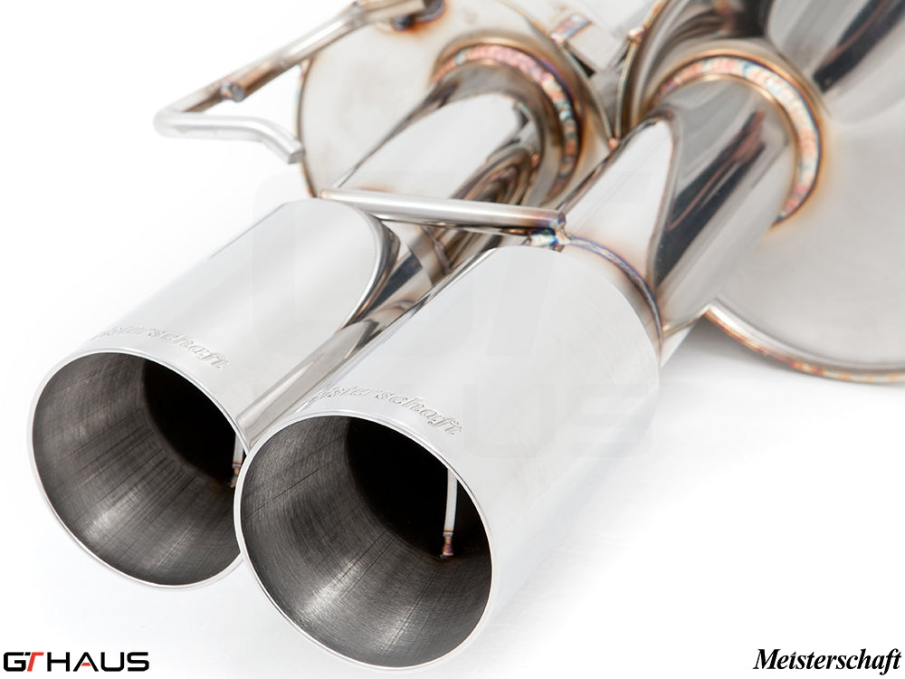Premium stainless steel exhaust tips for BMW E60/61 545i, designed for enhanced performance and sound.