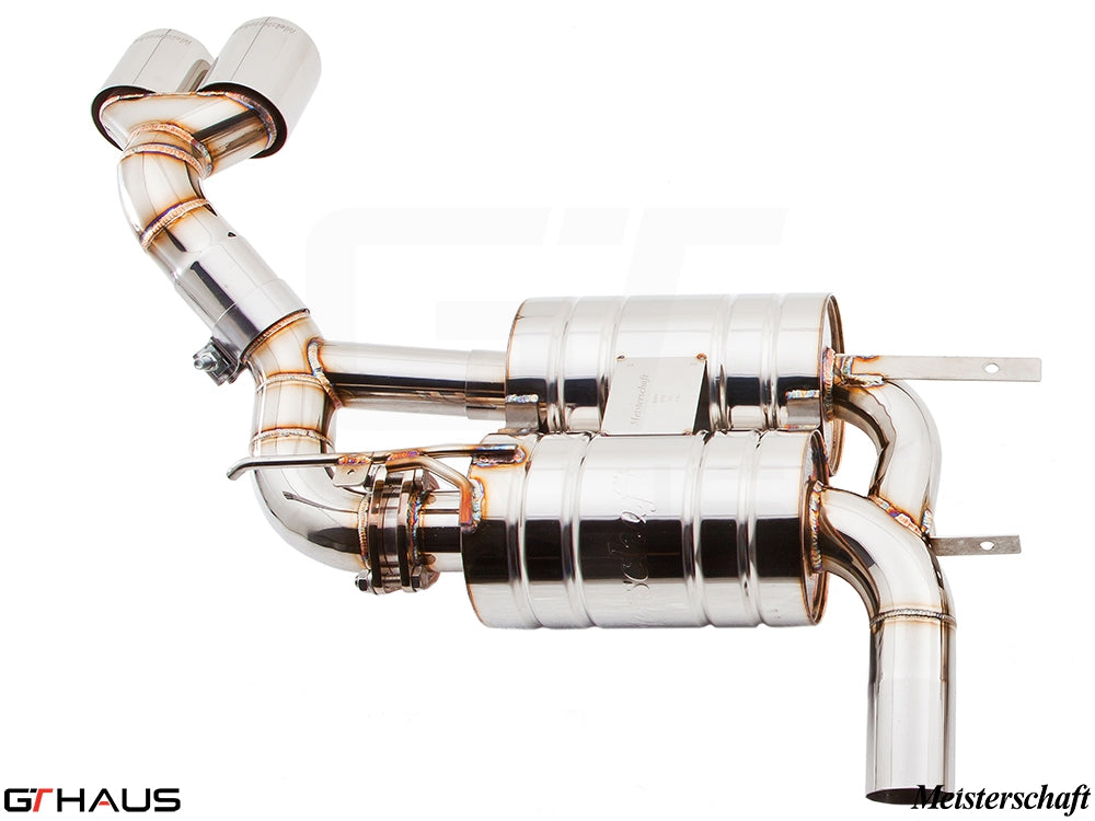 Premium performance exhaust system for BMW E70 X5 4.8i, featuring stainless steel construction and enhanced sound.