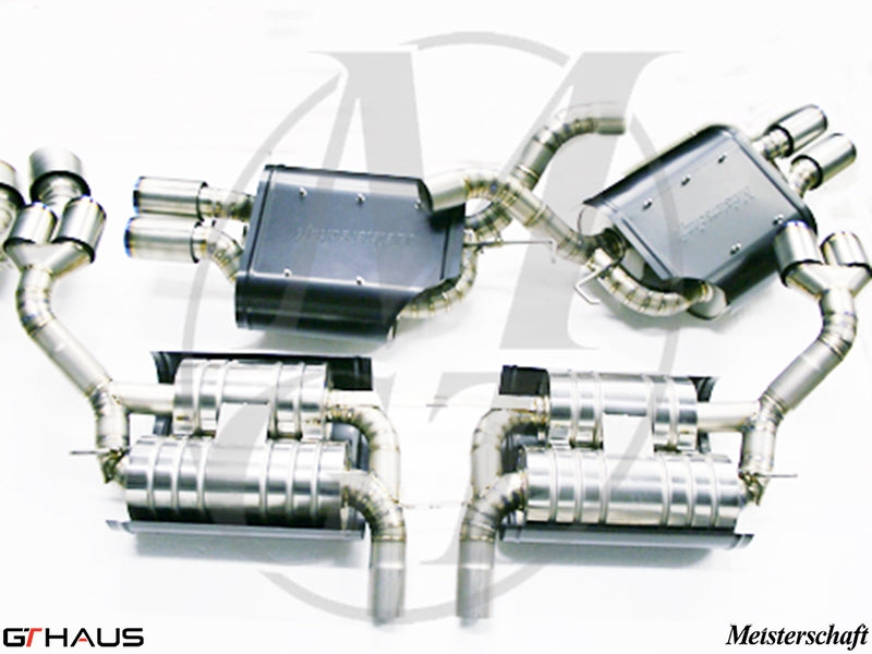 Premium performance exhaust system for BMW E70 X5 4.8i, featuring stainless steel construction and enhanced sound.