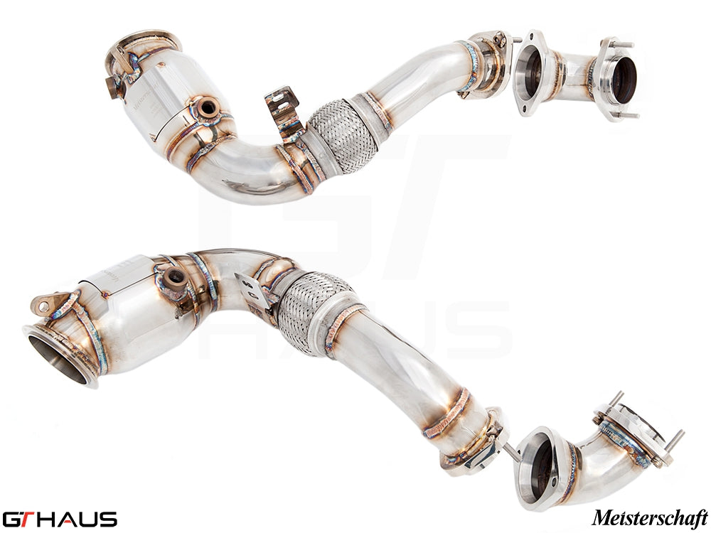 Premium down pipes for BMW E70 X5 (2007-2013) featuring 400CEL sport cats for enhanced performance.
