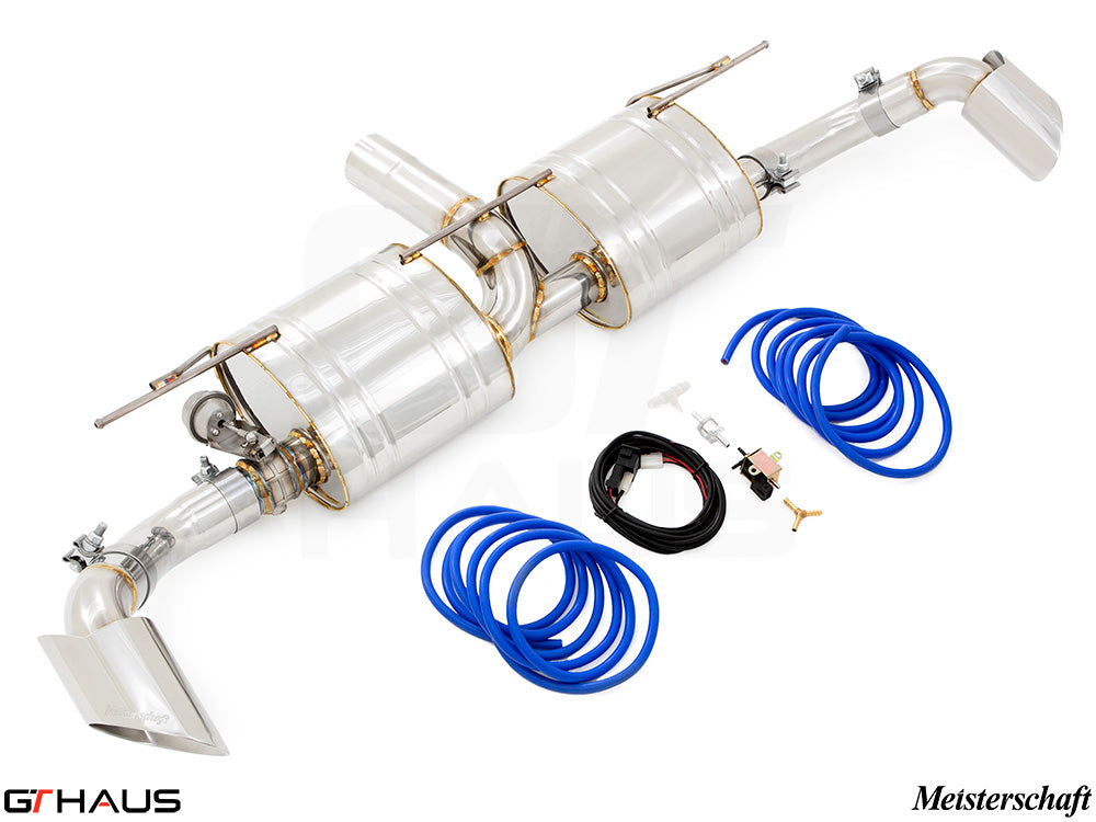 Premium exhaust system for BMW E71 X6 SAV Sport 3.5i, featuring stainless steel construction and electronic valve control.