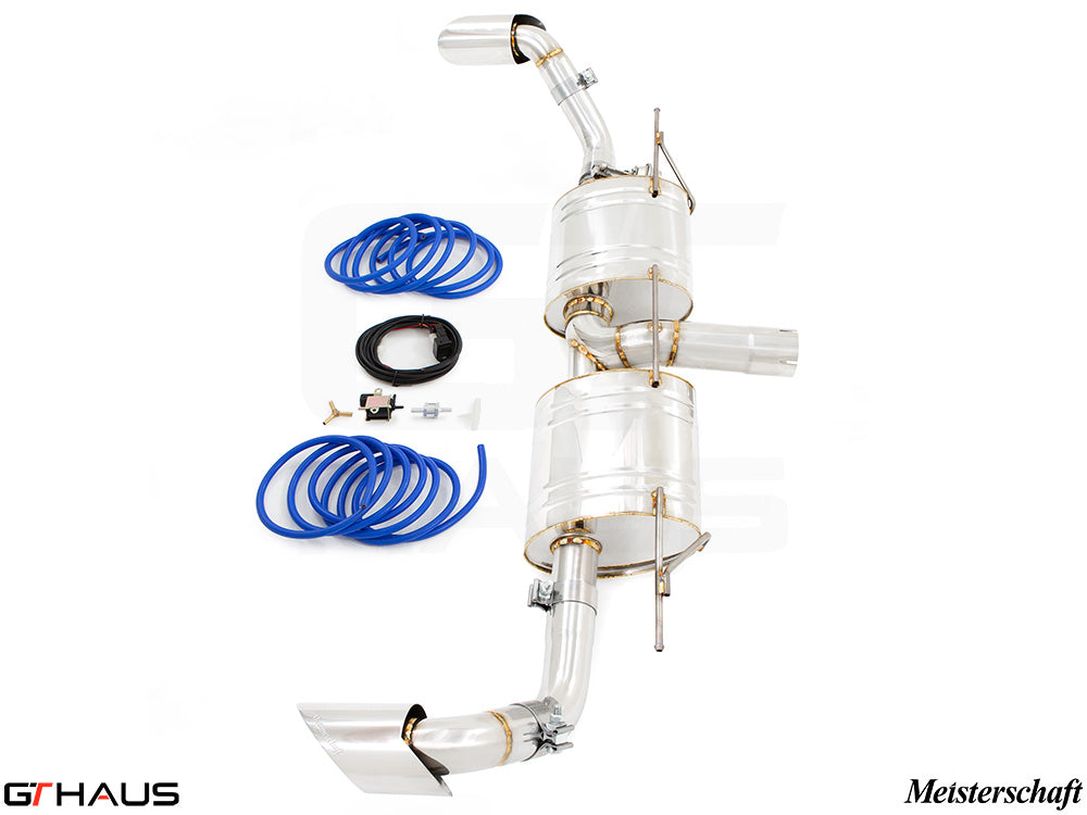 Premium exhaust system for BMW E71 X6 SAV Sport 3.5i, featuring stainless steel construction and electronic valve control.