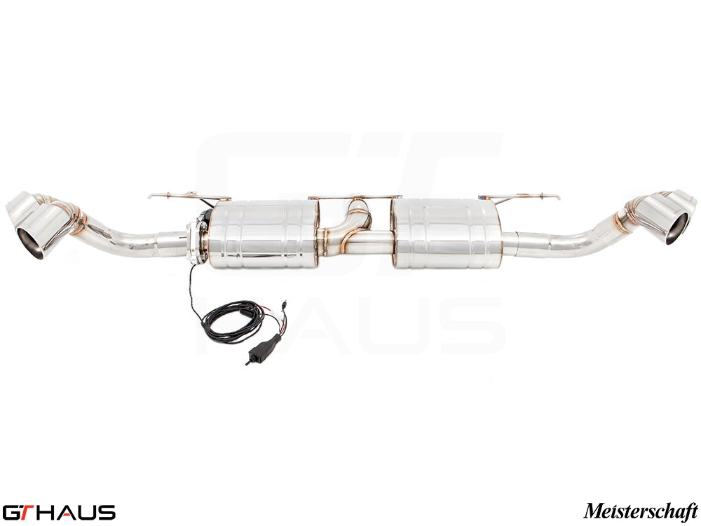 Premium performance exhaust system for BMW E71 X6 SAV Sport 3.5i, featuring stainless steel construction and electronic valve control.