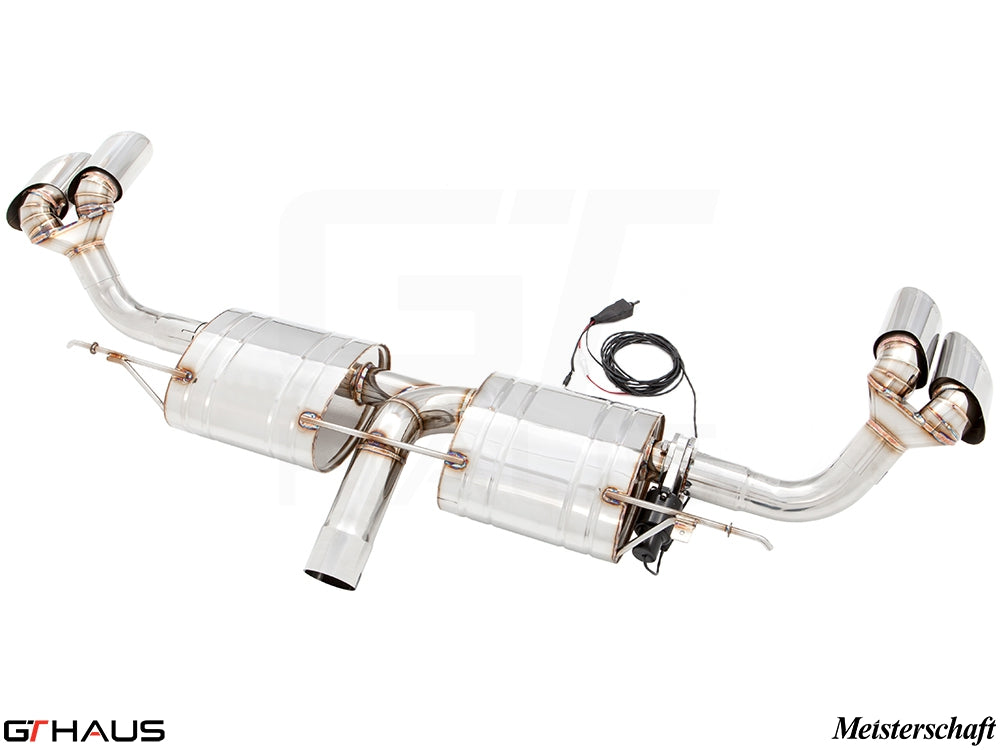 Premium exhaust system for BMW E71 X6 SAV Sport 3.5i, featuring stainless steel construction and electronic valve control.