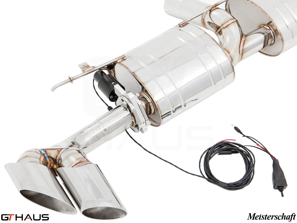 Premium exhaust system for BMW E71 X6 SAV Sport 3.5i, featuring stainless steel construction and electronic valve control.