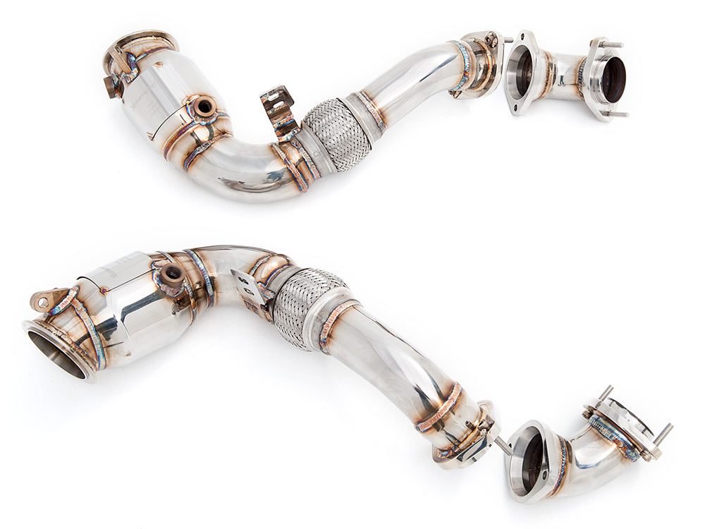 BMW E71 X6 SAV Sport 2008-2014 down pipes with 400CEL sport cats for enhanced performance and exhaust flow.