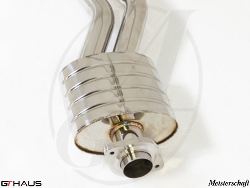 Premium stainless steel section 1 pipes with resonator for BMW E82/88 1 Series 2008-2013, enhancing performance and sound.