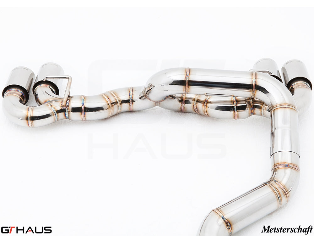 Premium stainless steel exhaust system for BMW E82/88 1 Series 1M (2011-2012) with precision craftsmanship.