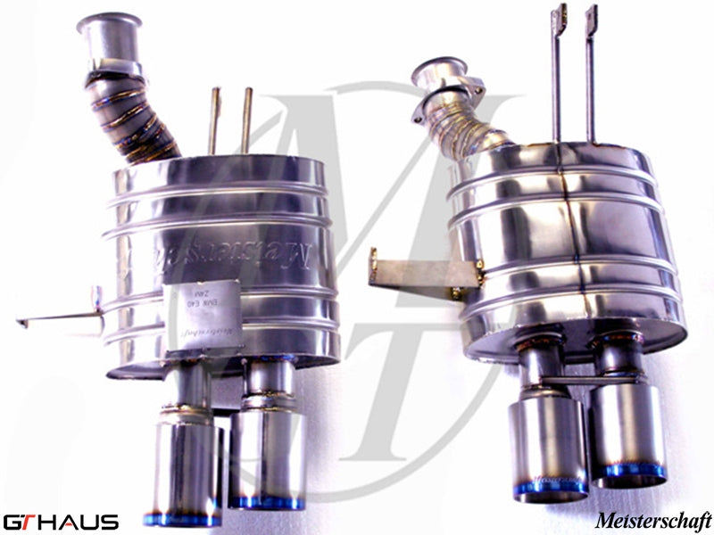 Premium exhaust system for BMW E85/86 Z4M S54, featuring stainless steel construction and electronic valve control.