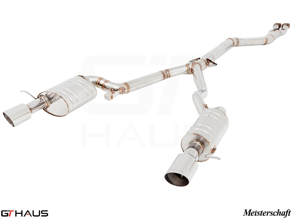 Premium performance exhaust system for BMW E89 Z4 3.5i/is, featuring stainless steel construction and enhanced sound.