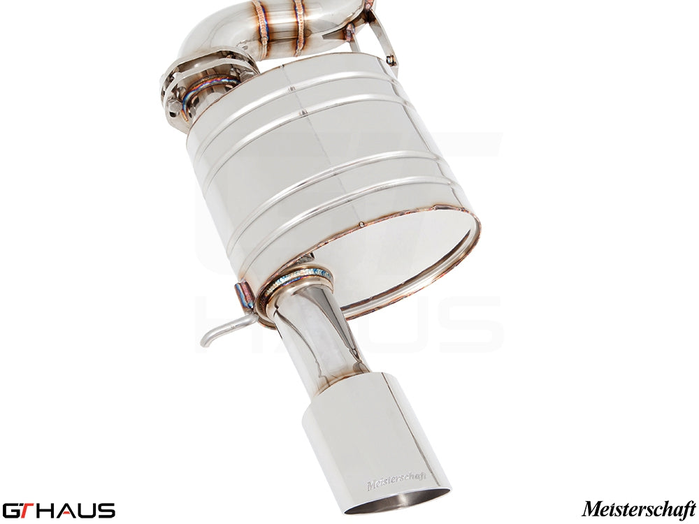 Premium Meisterschaft exhaust system for BMW E89 Z4 3.5i/is, featuring stainless steel construction and enhanced performance.