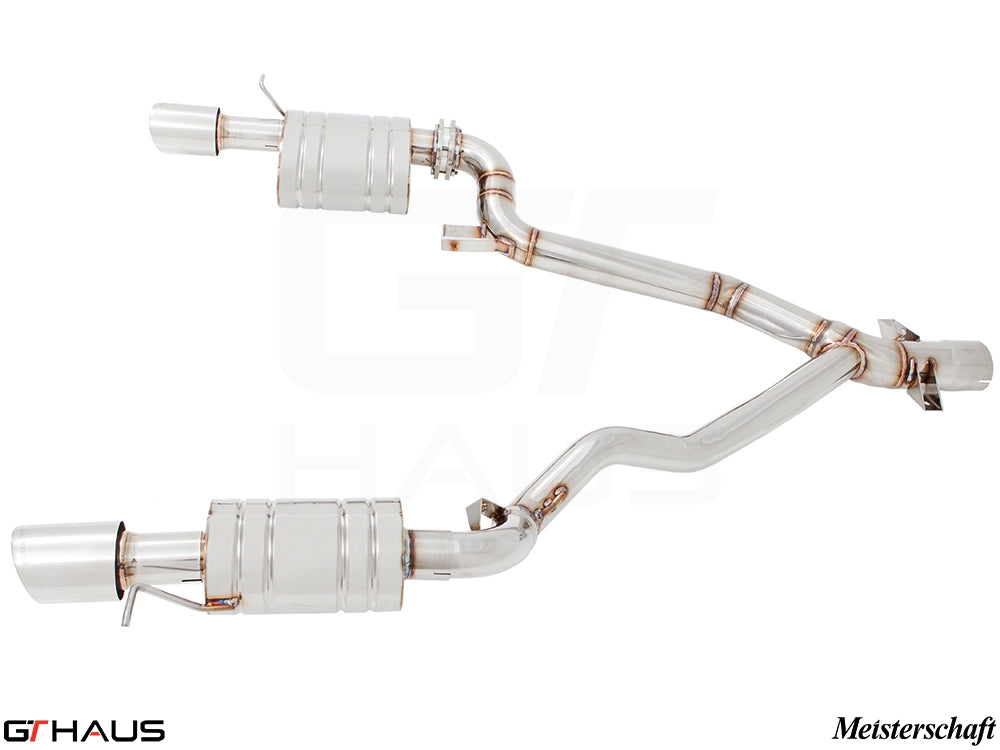 Premium exhaust system for BMW E89 Z4 3.5i/is, featuring stainless steel construction and enhanced performance.