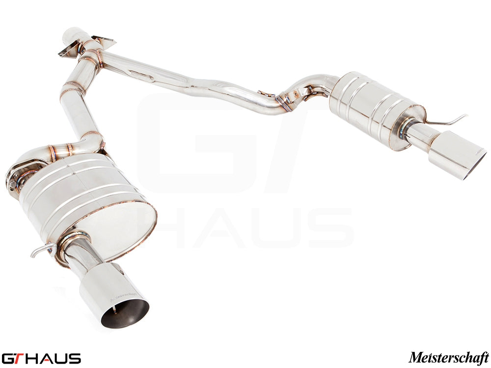 Premium stainless steel exhaust system for BMW E89 Z4 3.5i/is, enhancing performance and sound. Designed for inline 6 turbo engines.