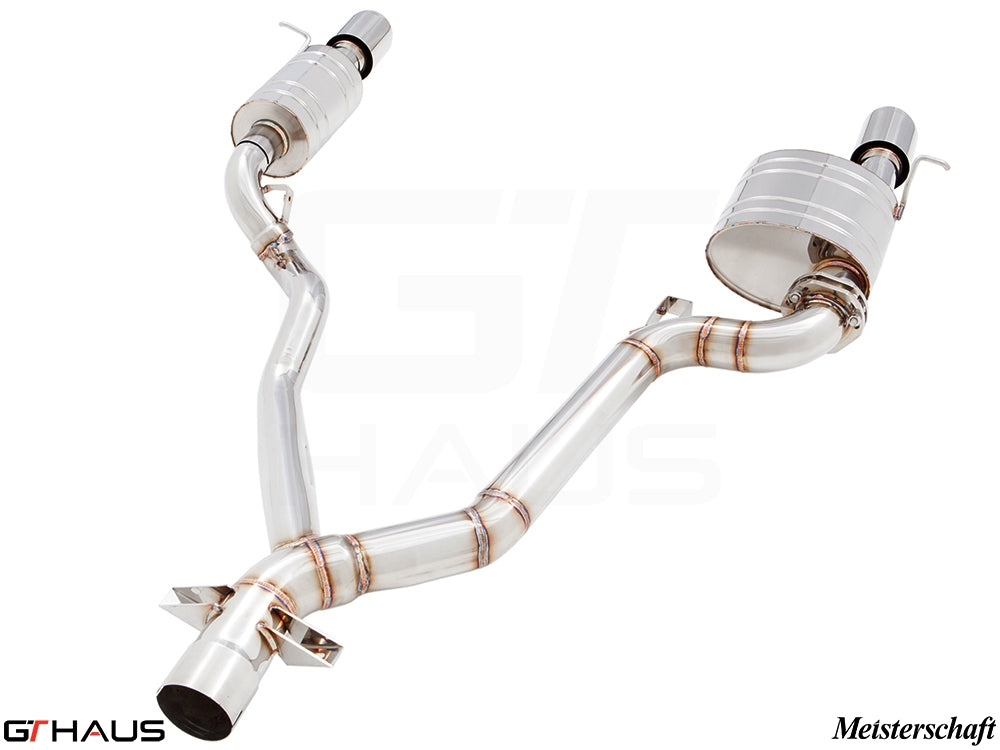 Premium stainless steel exhaust system for BMW E89 Z4 3.5i/is, enhancing performance and sound. Designed for inline 6 turbo models.