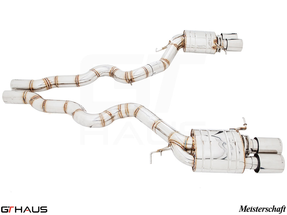 Premium exhaust system for BMW F06 M6 Gran Coupe V8 Twin Turbo, featuring stainless steel construction and enhanced performance.