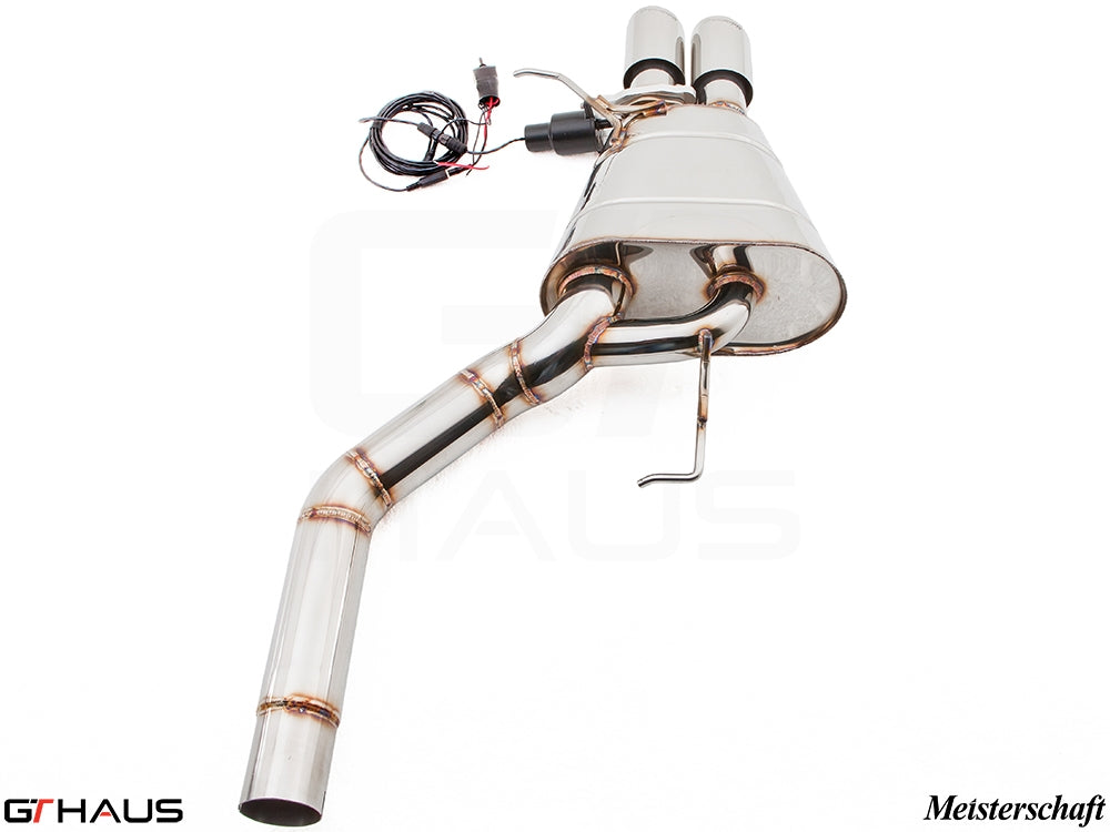 Premium exhaust system for BMW F10 5 Series 520D Diesel, featuring stainless steel construction and electronic valve control.