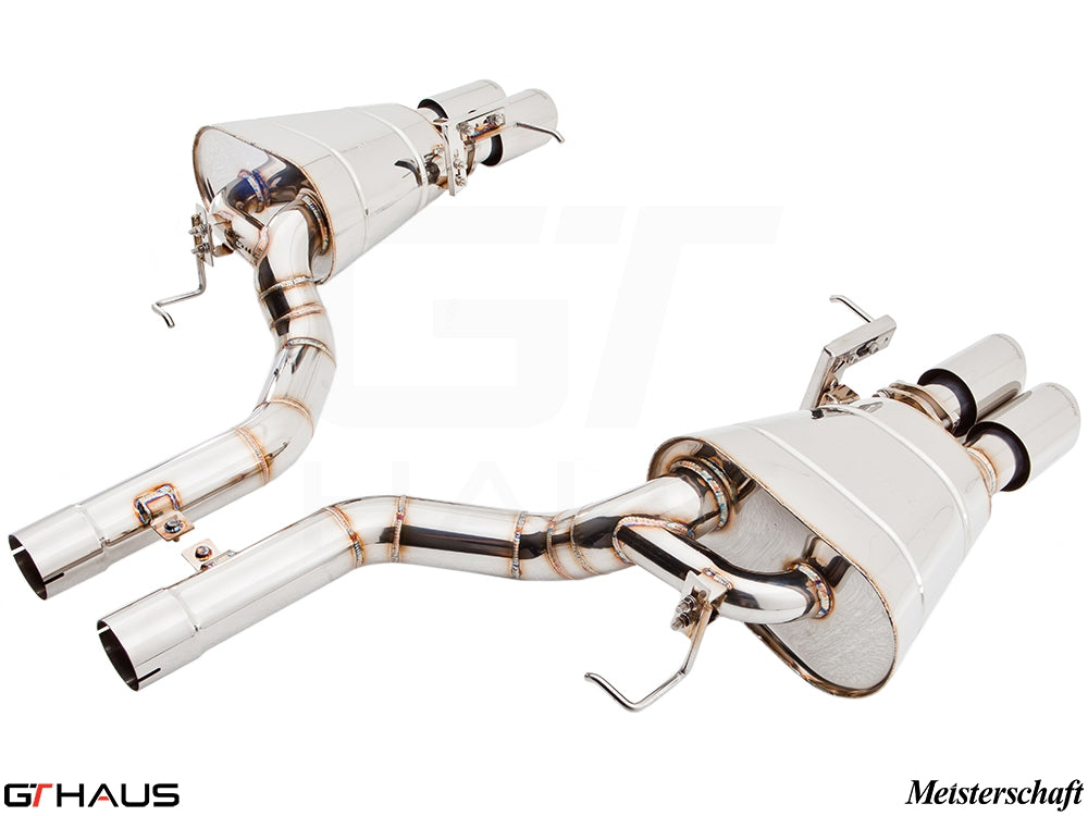 Premium Meisterschaft exhaust system for BMW F10 5 Series 520D Diesel, enhancing performance and sound.