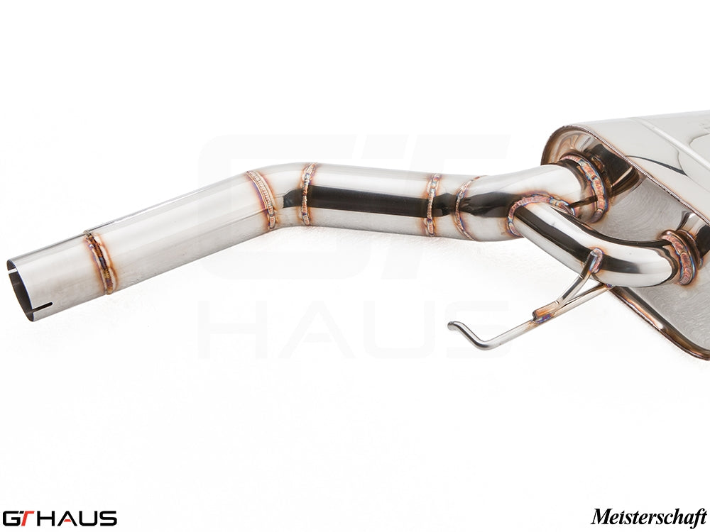 Premium exhaust system for BMW F10 528i, featuring stainless steel construction and precision engineering for enhanced performance.