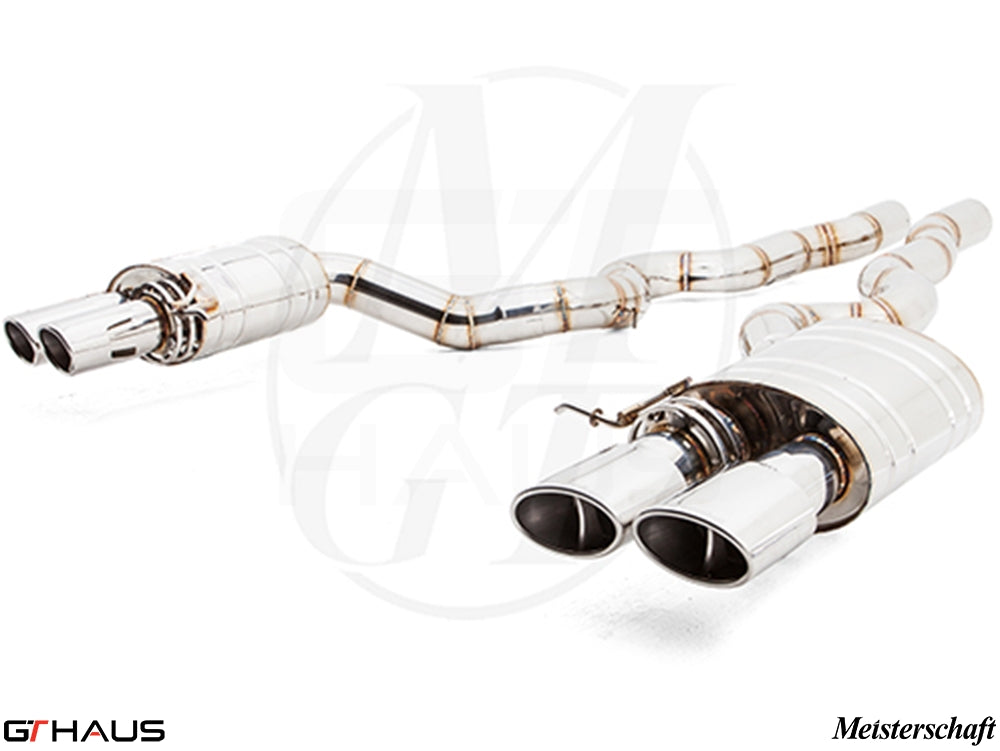 Premium Meisterschaft exhaust system for BMW F12/13 M6 V8 Twin Turbo, enhancing performance and sound from 2012 to 2018.