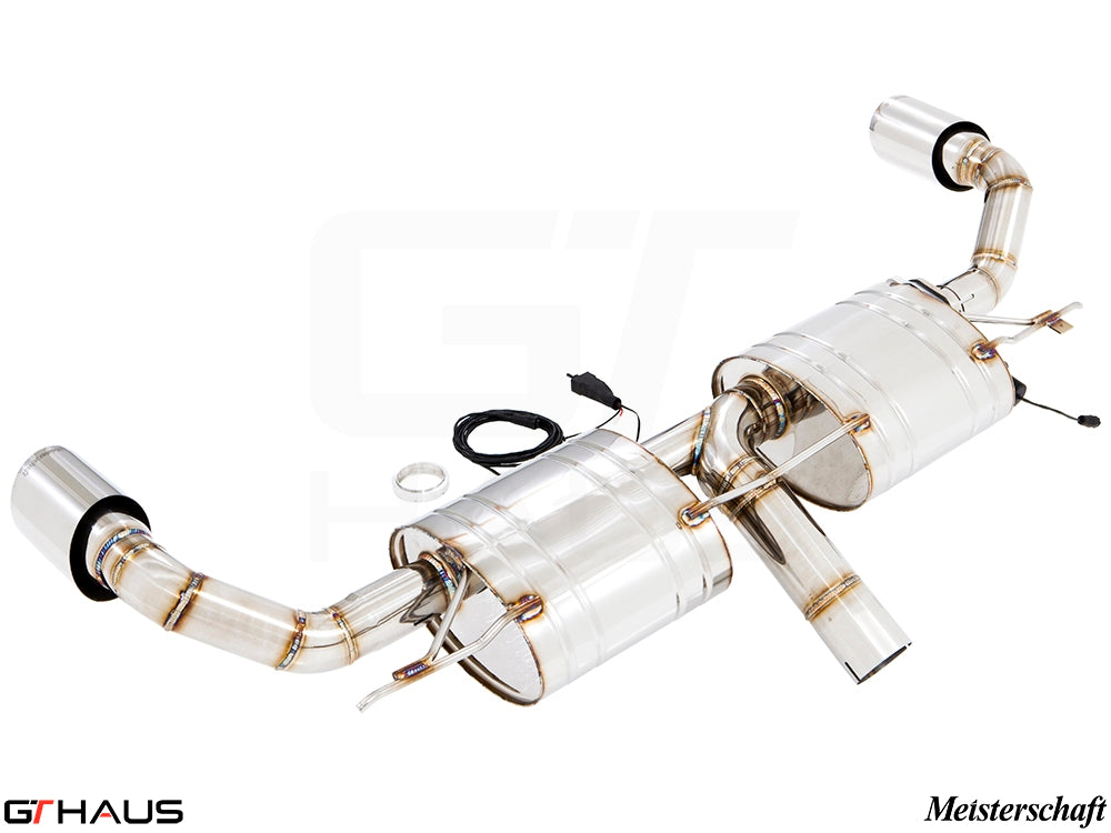 Premium exhaust system for BMW F15 X5 SAV 3.5i N55 Turbo, featuring stainless steel construction and electronic valve control.