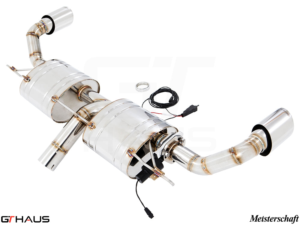 Premium performance exhaust system for BMW F15 X5 SAV 3.5i, featuring stainless steel construction and electronic valve control.