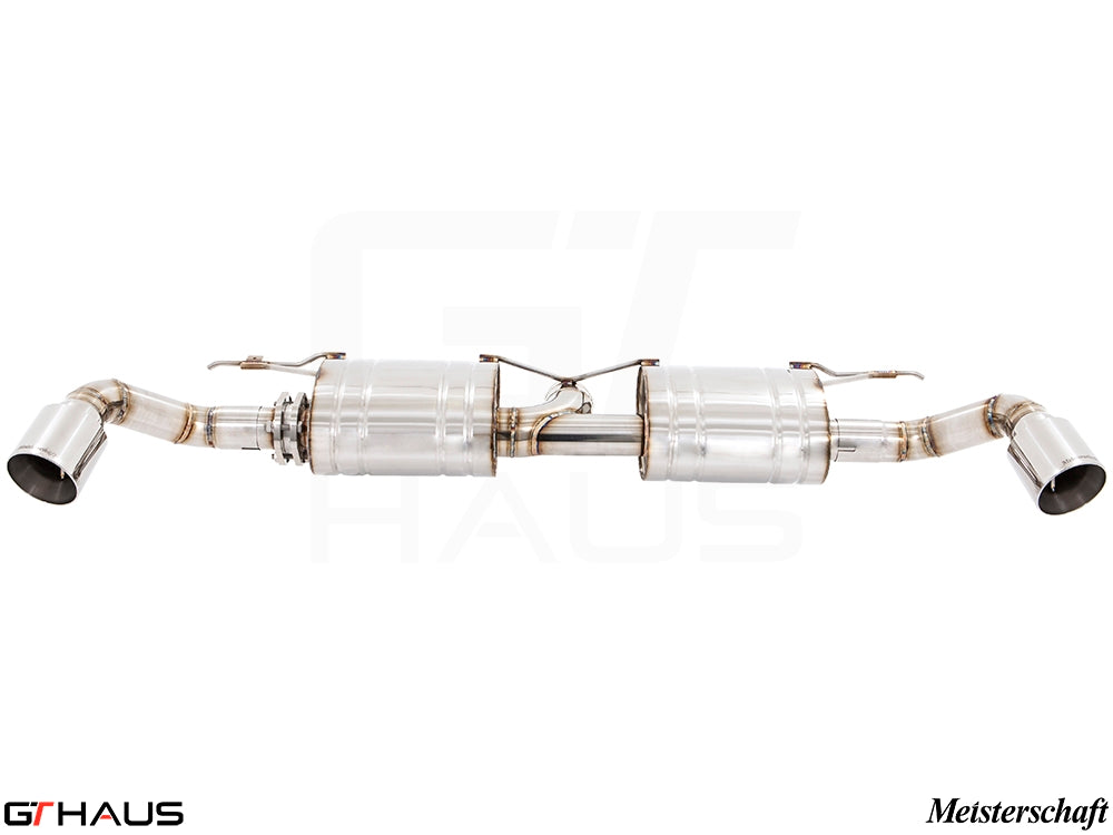 Premium performance exhaust system for BMW F15 X5 SAV 3.5i, featuring stainless steel construction and dual tips.